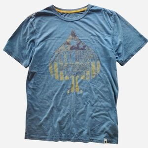 Lucky Brand Blue Graphic Short Sleeve Tee